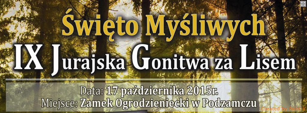 Obchody dnia św.Huberta odbędą się w dniu 17.10.2015r. w Ogrodzieńcu